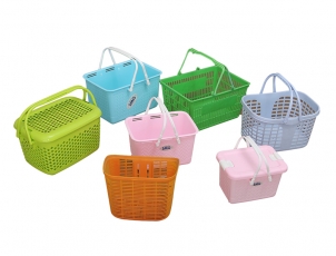 Shopping basket storage box plastic mould